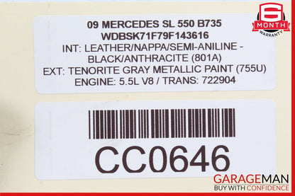 03-12 Mercedes R230 SL500 SL550 Front Right Side Lower Suspension Control Arm