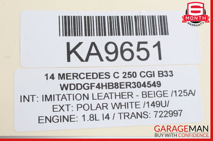 08-18 Mercedes W204 C250 CLS550 C300 Rear Right Side Door Control Module OEM