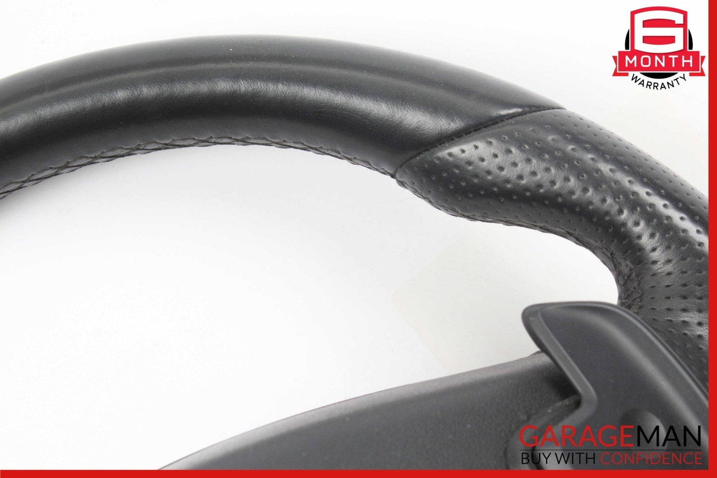 15-18 Mercedes W205 C300 GLC300 Steering Wheel Black w/ Paddle Shifters Assy OEM