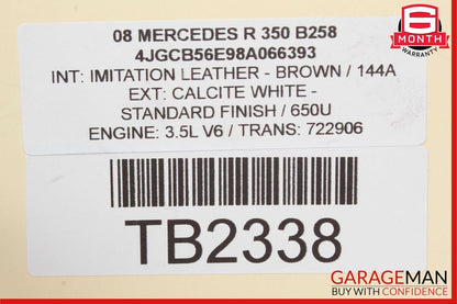 06-13 Mercedes W251 R350 R550 R500 Front Left Driver Side Upper Control Arm