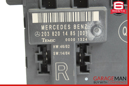01-07 Mercedes W209 CLK55 AMG C320 Front Right Side Door Control Module Unit