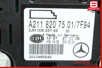 03-11 Mercedes E350 CLS500 Rear Overhead Interior Top Upper Dome Light Lamp Grey