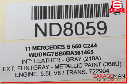 07-13 Mercedes W221 S550 Front Left Driver Side Door Lock Latch Actuator OEM