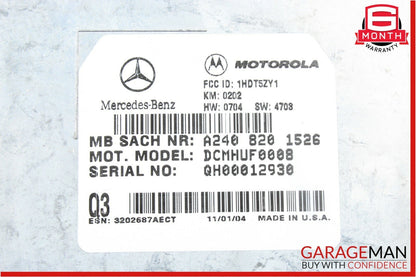 00-06 Mercedes E320 S500 CLK350 Voice Command Control Module 2408201526 OEM
