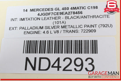 13-16 Mercedes X166 GL450 4MATIC Speedometer Instrument Cluster Gauge OEM