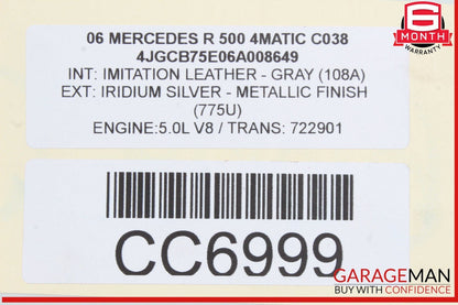 06-13 Mercedes W251 R350 ML350 Engine Cooling Radiator AC Air A/C Condenser OEM