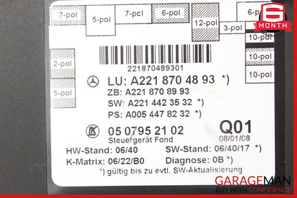 07-13 Mercedes W221 S550 S63 AMG Rear Right or Left Door Control Module Unit