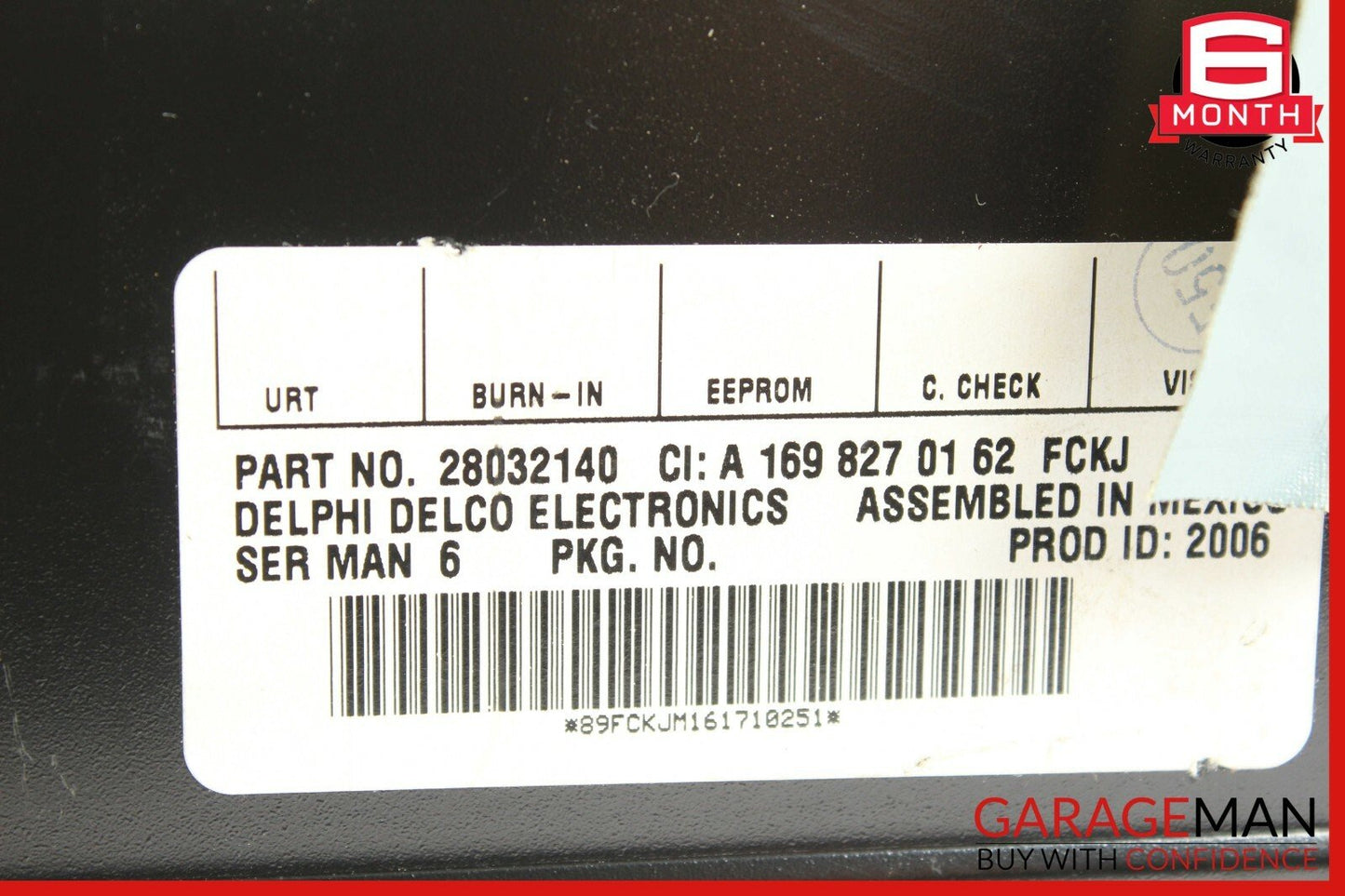 03-08 Mercedes W203 C230 E550 Sirius Satellite Radio Receiver 1698270162 OEM