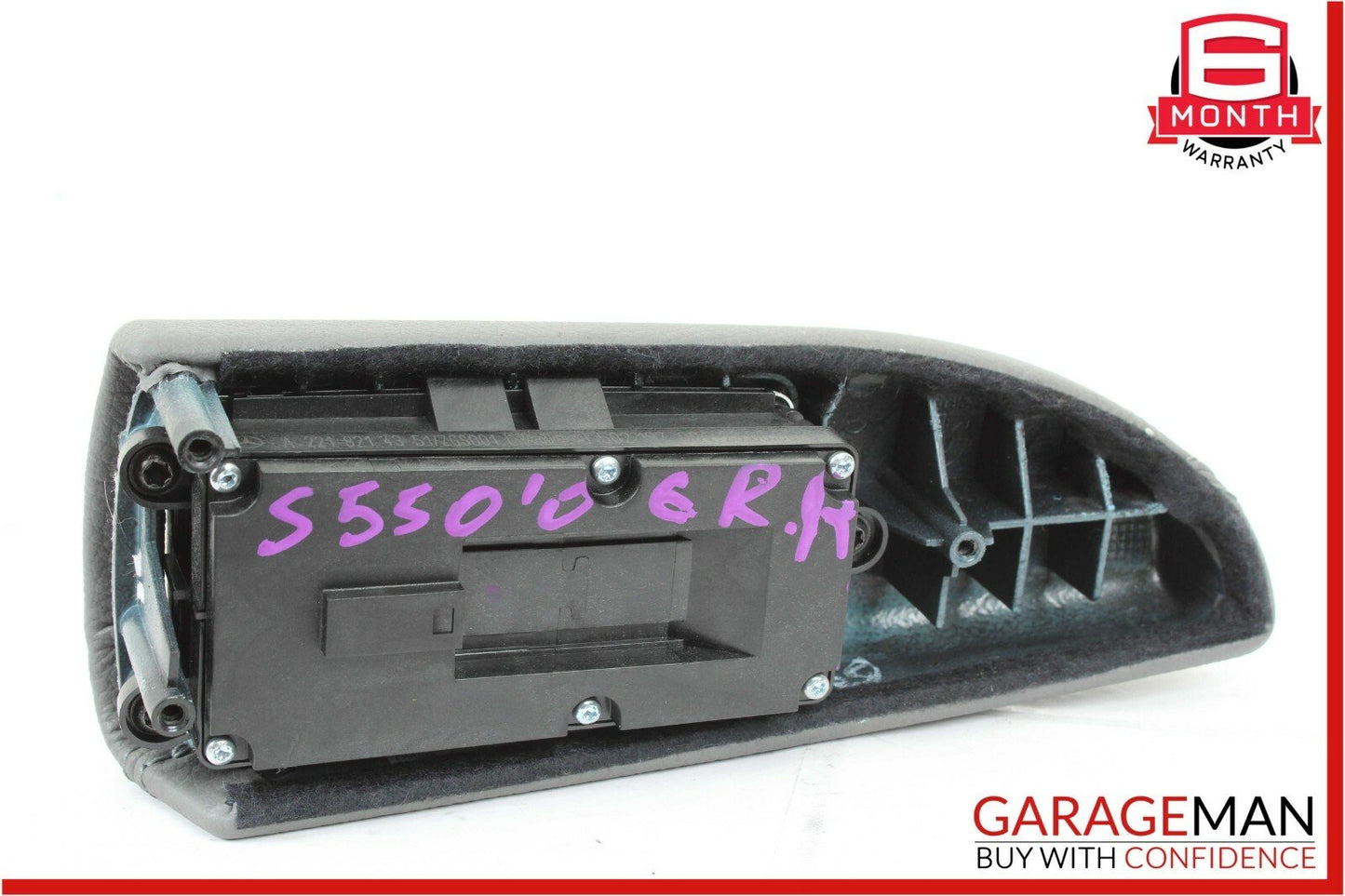 07-13 Mercedes W221 S550 Rear Right Side Door Window Switch Control Trim Grey