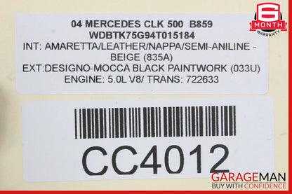 01-05 Mercedes W209 CLK500 AC Air A/C Condenser Cooler OEM