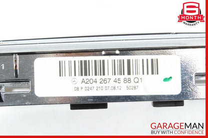 08-14 Mercedes W204 C300 R350 Center Console Shift Shifter Bezel Trim Silver