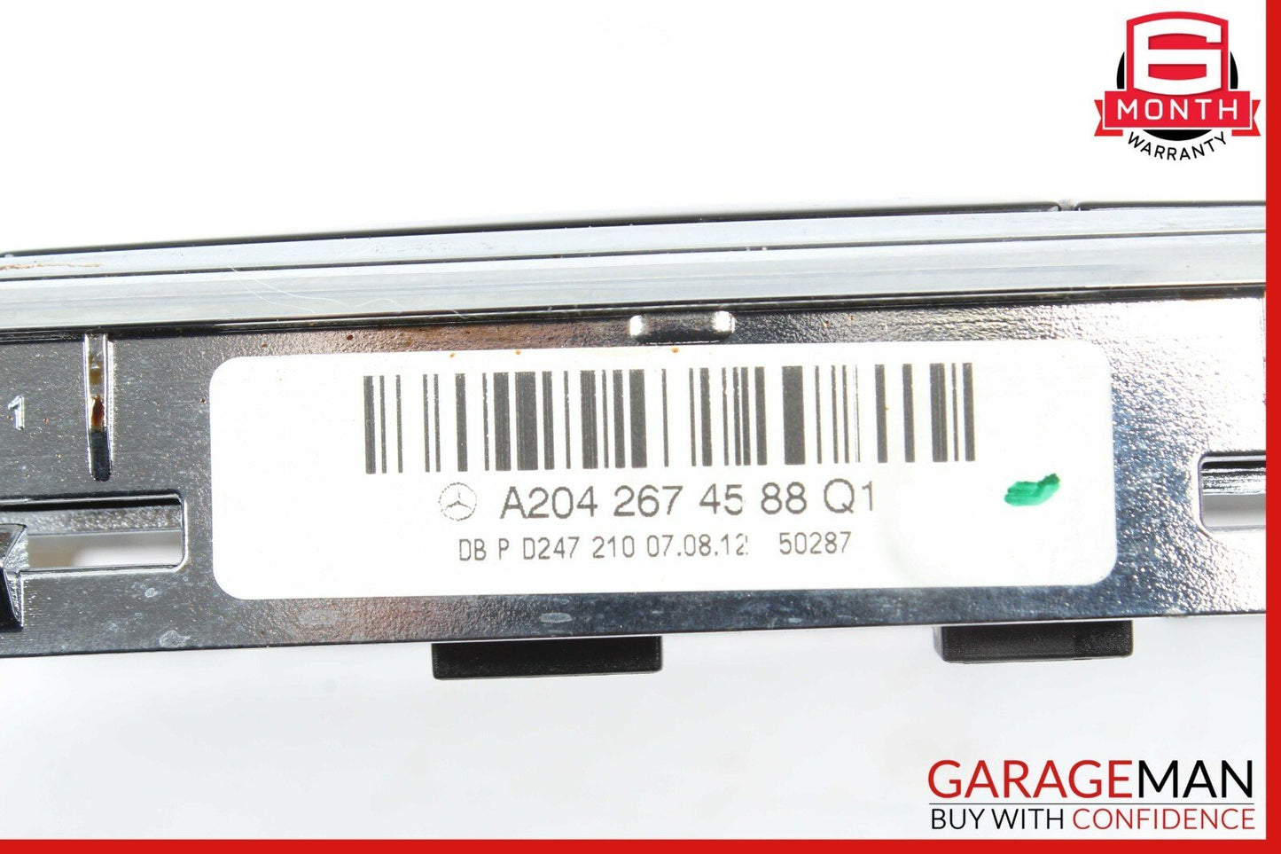 08-14 Mercedes W204 C300 R350 Center Console Shift Shifter Bezel Trim Silver