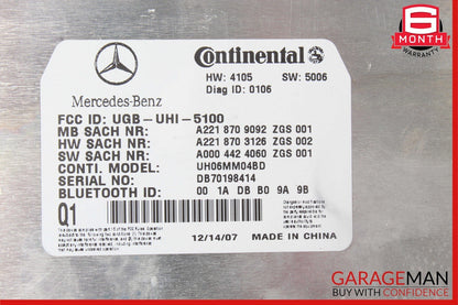 07-10 Mercedes S550 CL550 CL600 Bluetooth Communication Controller Module Unit