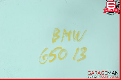 13-19 BMW 650i 640i F06 Rear Left Driver Side Quarter Glass Window Vent OEM