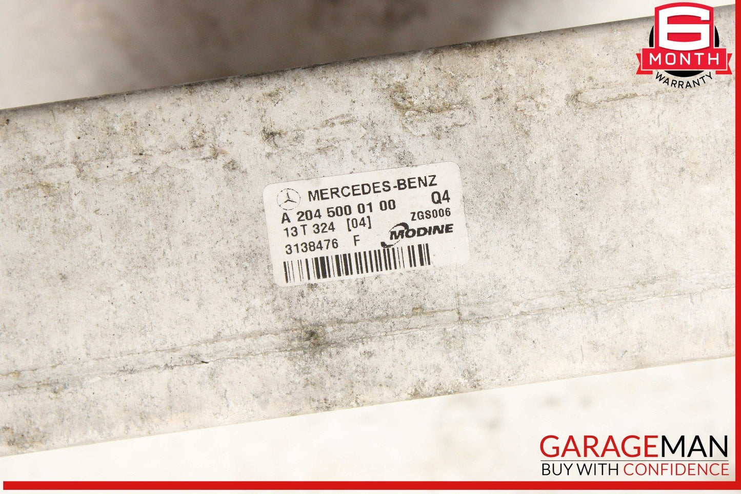 12-15 Mercedes W204 C250 Intercooler Air Cooler Radiator 2045000100 OEM