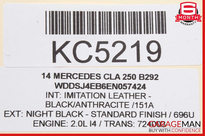14-18 Mercedes W117 CLA250 Rear Right Side Door Window Regulator Motor OEM