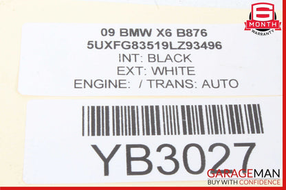 08-13 BMW X6 LOWER RIGHT GRILLE FOG LIGHT 51117188384 OEM