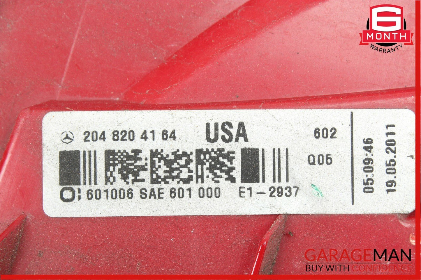 12-14 Mercedes W204 C250 C300 Rear Right Side Taillight Tail Light Lamp OEM
