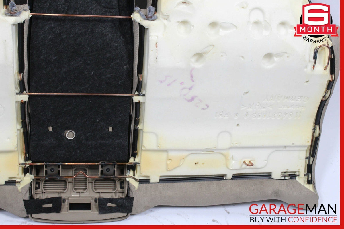 12-15 Mercedes W204 C250 Coupe Rear Seat Cushion Bottom Lower Beige OEM