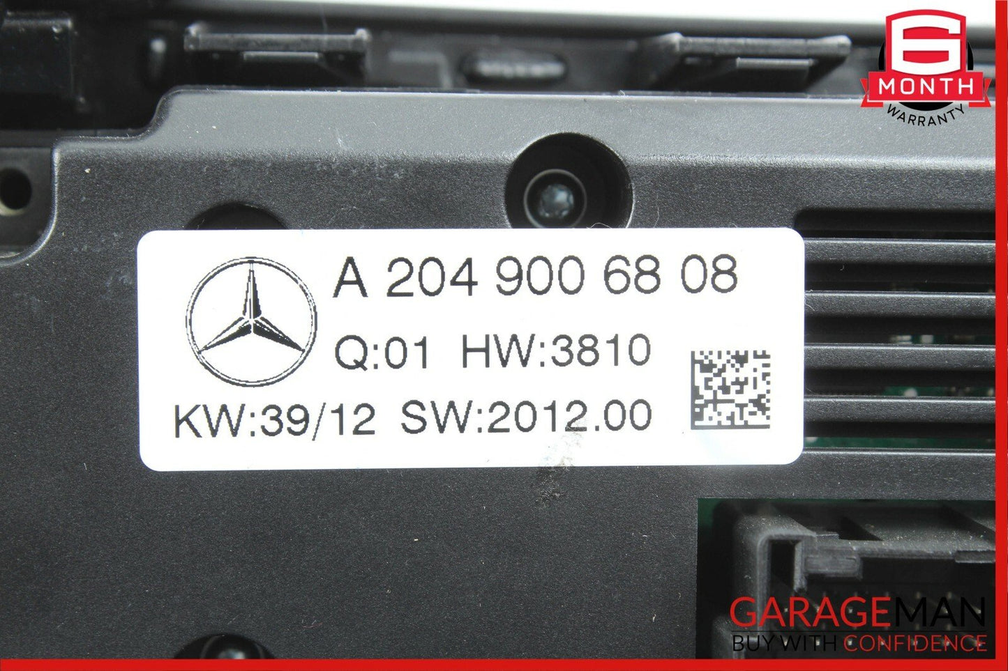 12-14 Mercedes W204 C300 C63 AMG AC A/C Heater Climate Control 2049006808 OEM