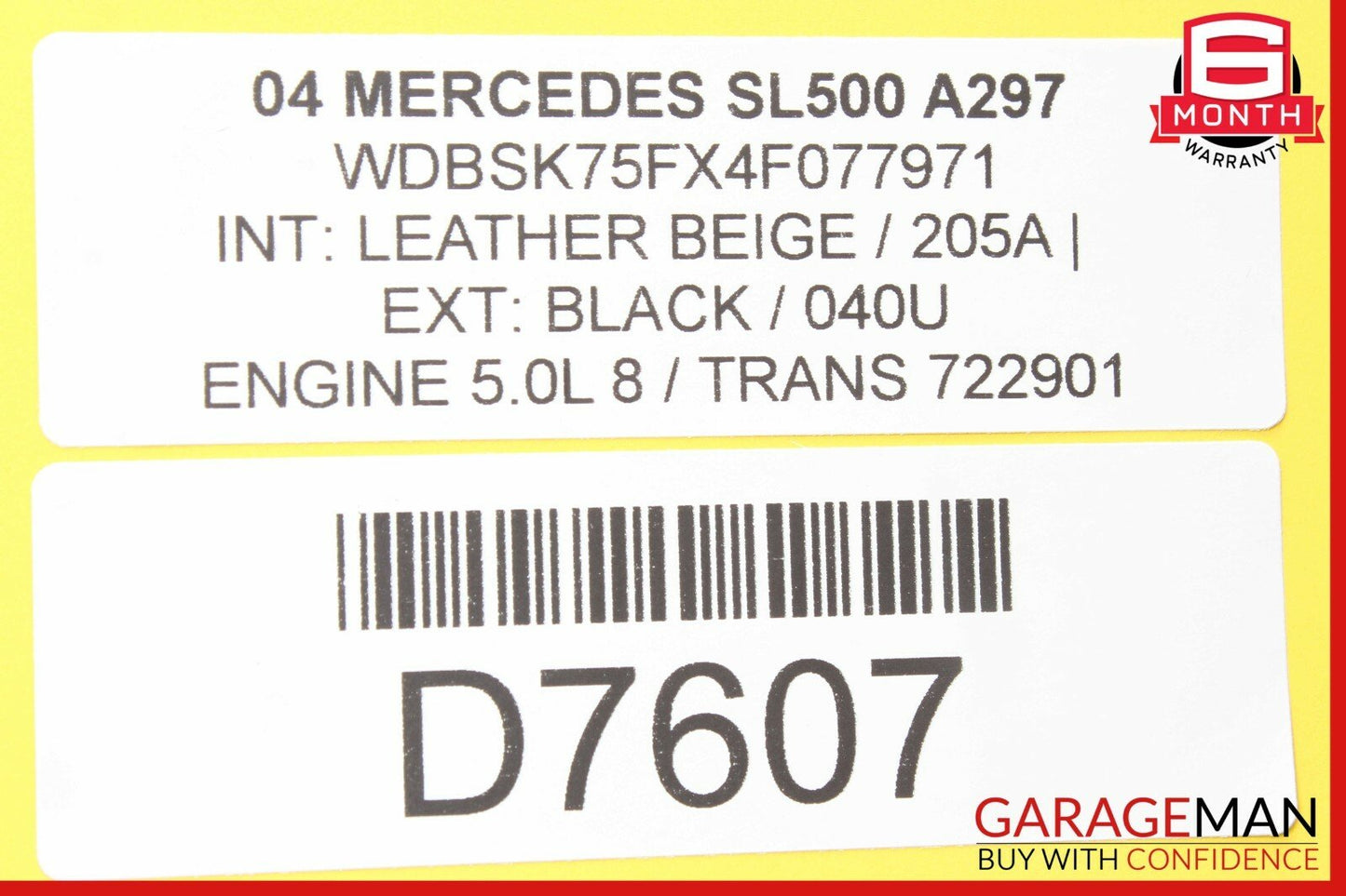 00-06 Mercedes R230 SL500 CL500 S500 Anti Theft Alarm Sensor Control Module OEM