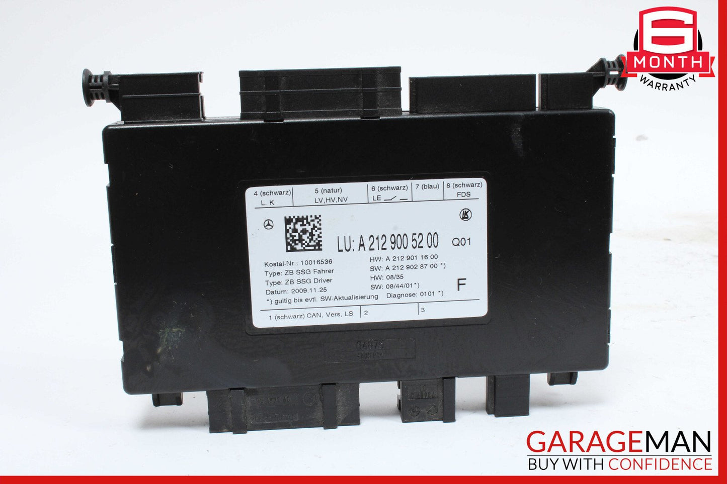 08-18 Mercedes W204 C300 E350 Seat Control Module Front Left Driver Side OEM