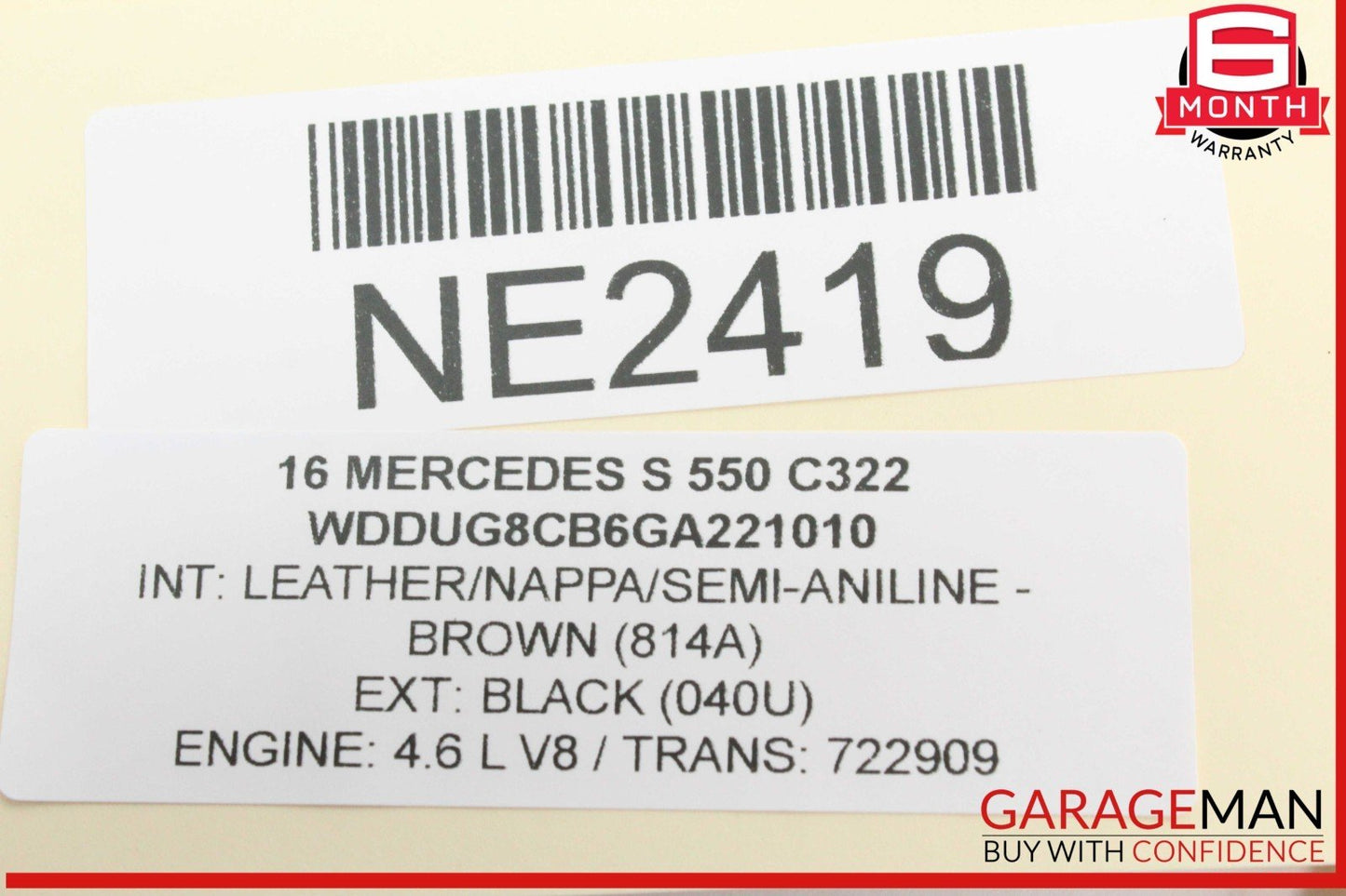 14-17 Mercedes W222 S550 Engine Start Stop Ignition Switch Module 2229003512 OEM