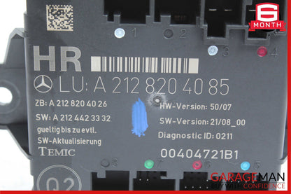 08-18 Mercedes W212 E350 C350 Rear Right Side Door Control Module 2128204085 OEM