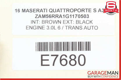 14-18 Maserati Quattroporte Left Side Dash Dashboard Speaker Tweeter Trim Cover