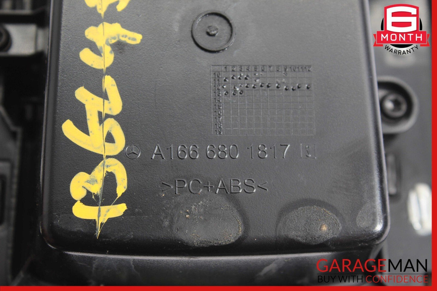 12-19 Mercedes X166 GL450 ML400 GLS550 Center Console Bezel Trim Black OEM
