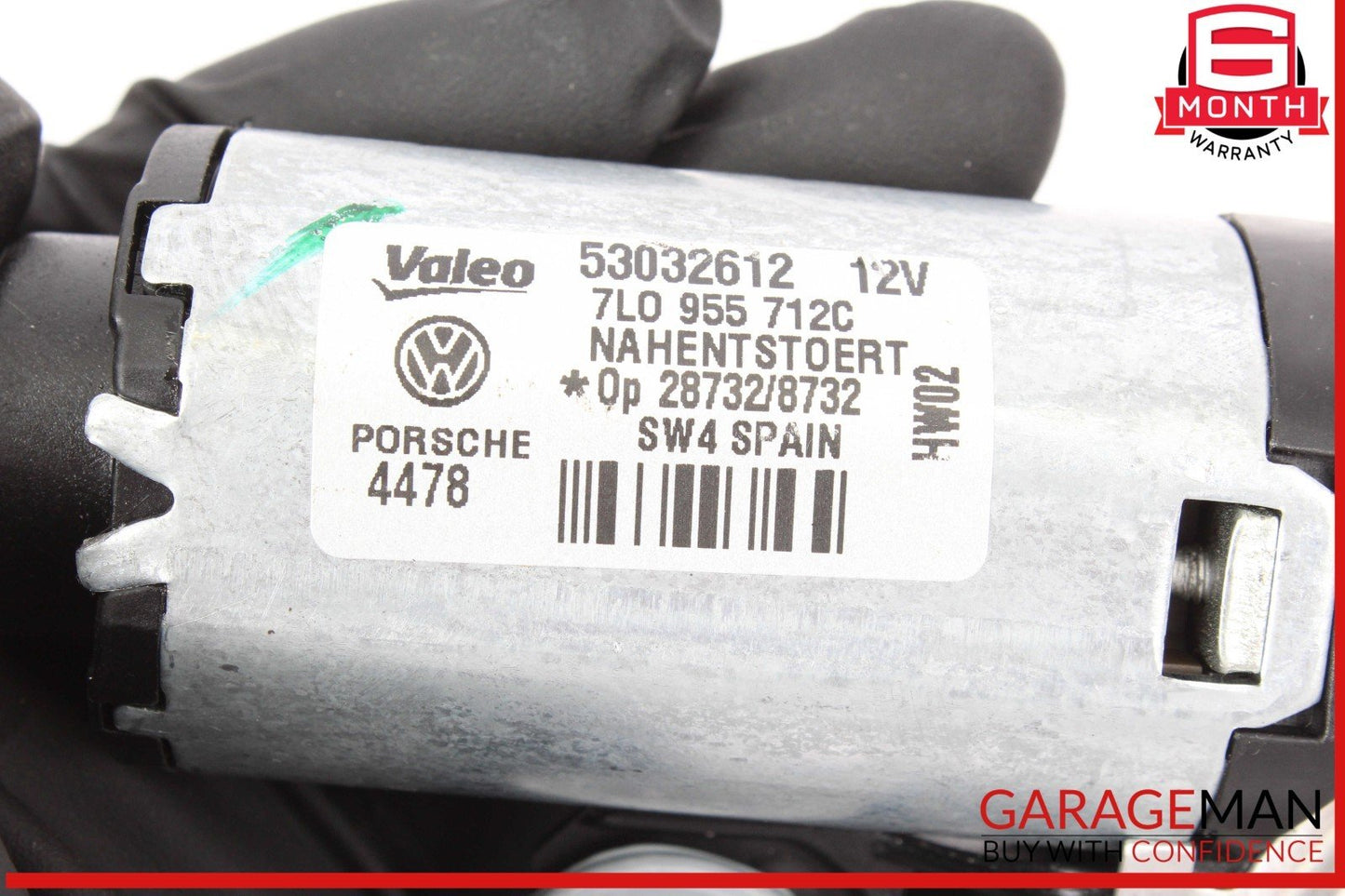 03-10 Porsche Cayenne 955 957 Rear Trunk Hatch Windshield Wiper Motor OEM