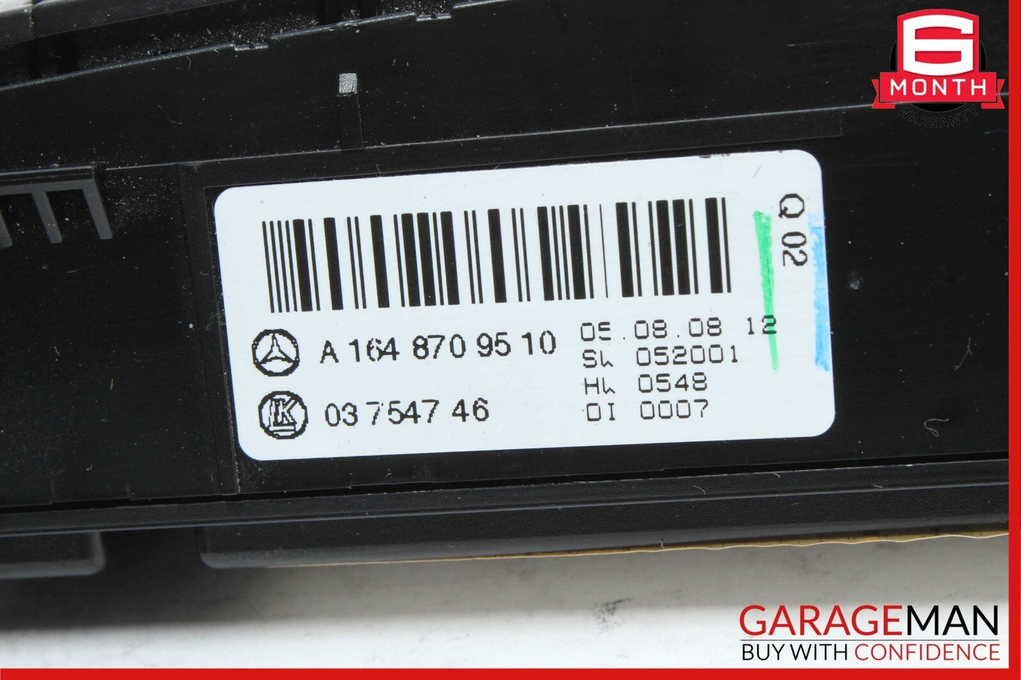 06-12 Mercedes X164 GL550 GL450 Dash Hazard Heated Seats ESP Control Panel