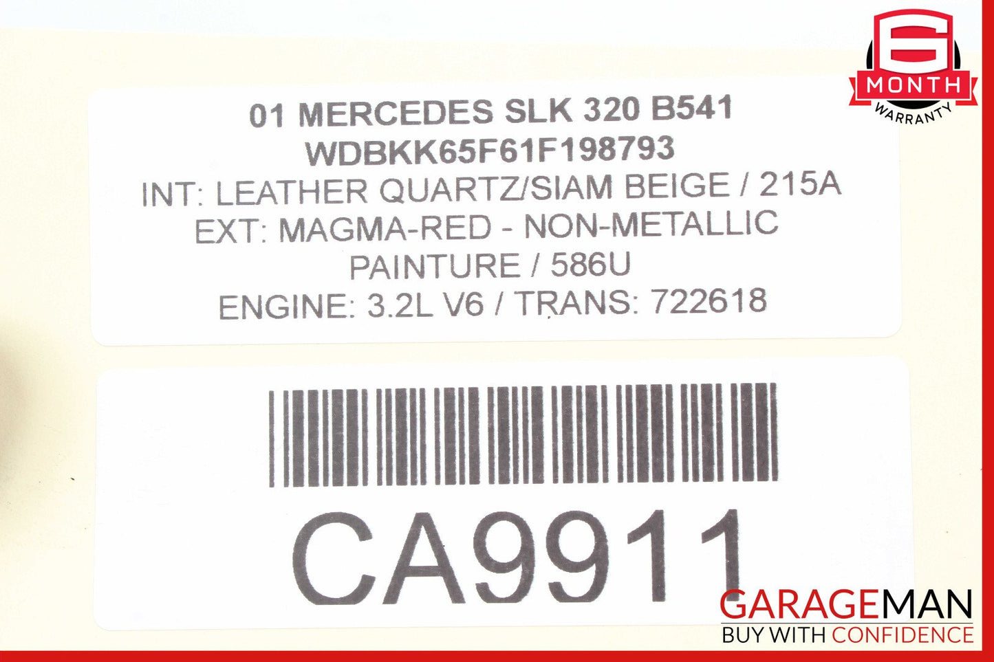 97-04 Mercedes R170 SLK320 Rear Bumper Antenna PDC Parking Sensor Wire Harness