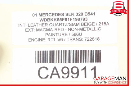 97-04 Mercedes R170 SLK320 Rear Bumper Antenna PDC Parking Sensor Wire Harness