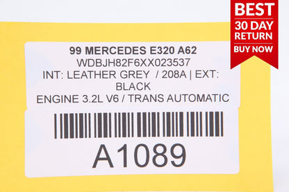 98-02 Mercedes W210 E320 ABS Anti Lock Computer Control Module 2105450932 A62