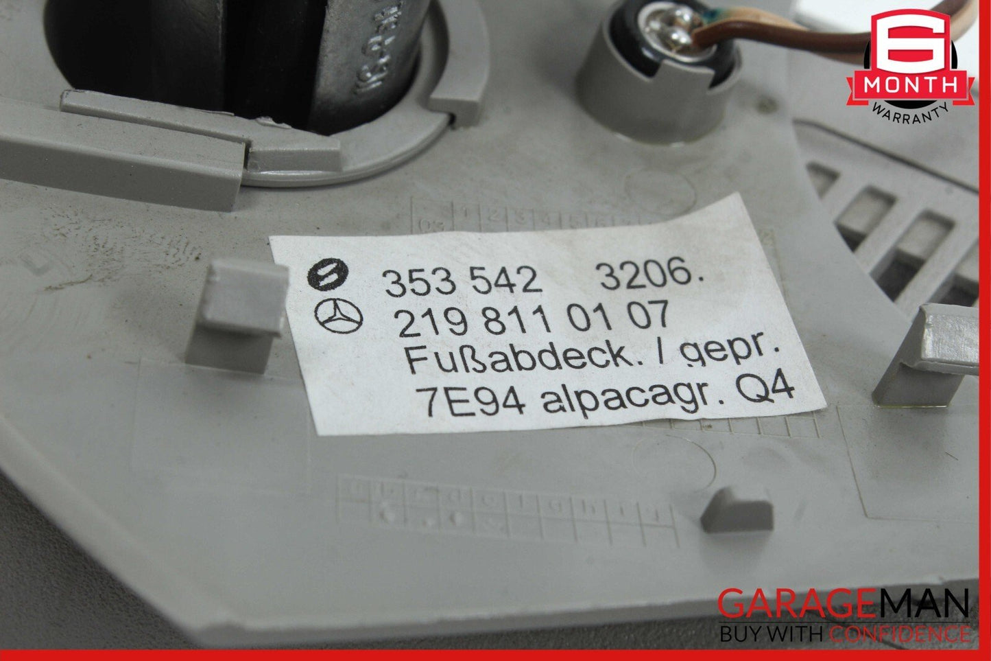 06-11 Mercedes W219 CLS550 CLS55 AMG Interior Rear View Mirror Gray OEM