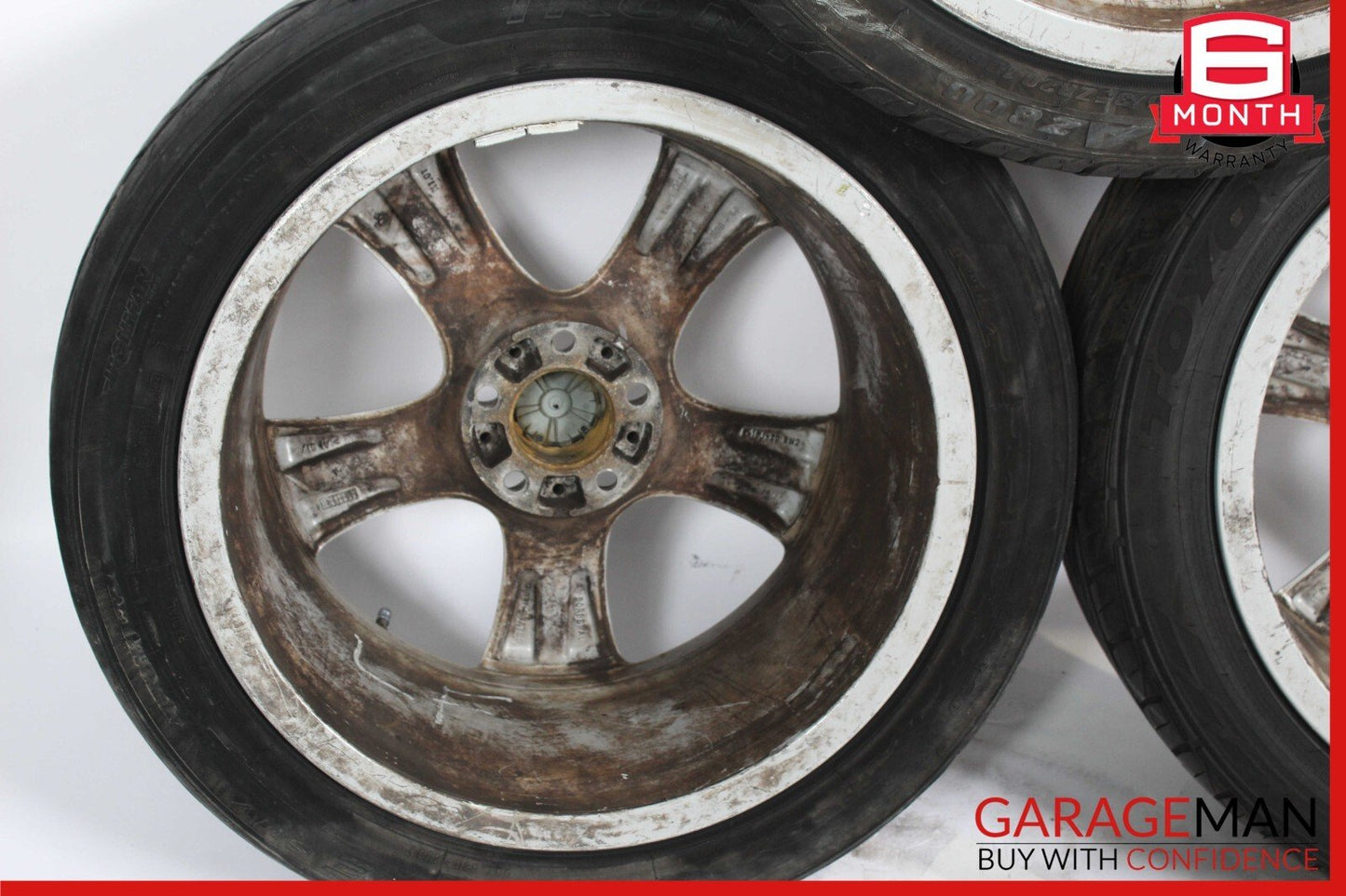 08-14 BMW X5 X6 Staggered 20" R20 10x11 Wheel Tire Rim Set of 4 Pc OEM