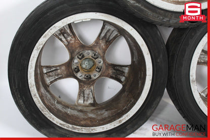 08-14 BMW X5 X6 Staggered 20" R20 10x11 Wheel Tire Rim Set of 4 Pc OEM