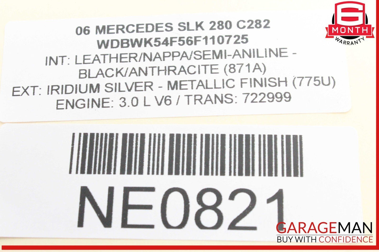 05-11 Mercedes R171 SLK280 Front Left Side Lower Suspension Control Arm OEM