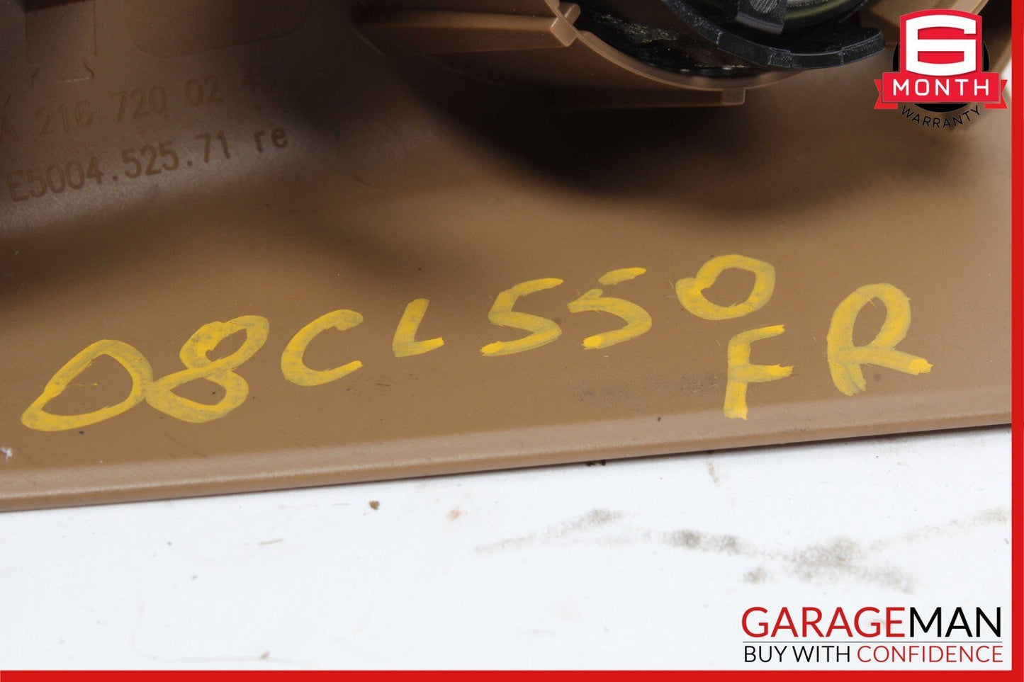 07-14 Mercedes W216 CL550 Front Right Side Door Tweeter Speaker Cover Brown