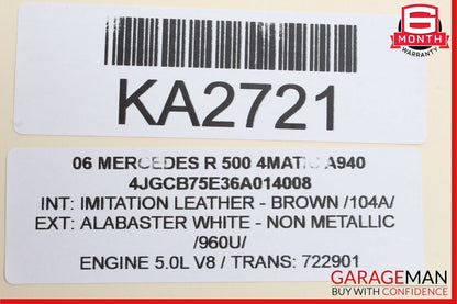 06-13 Mercedes W251 R500 GL450 ML500 Front Left Side Door Control Module OEM