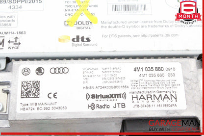 17-19 Audi Q7 Dash Dashboard Radio Receiver Control Module Unit 4M1035880 OEM