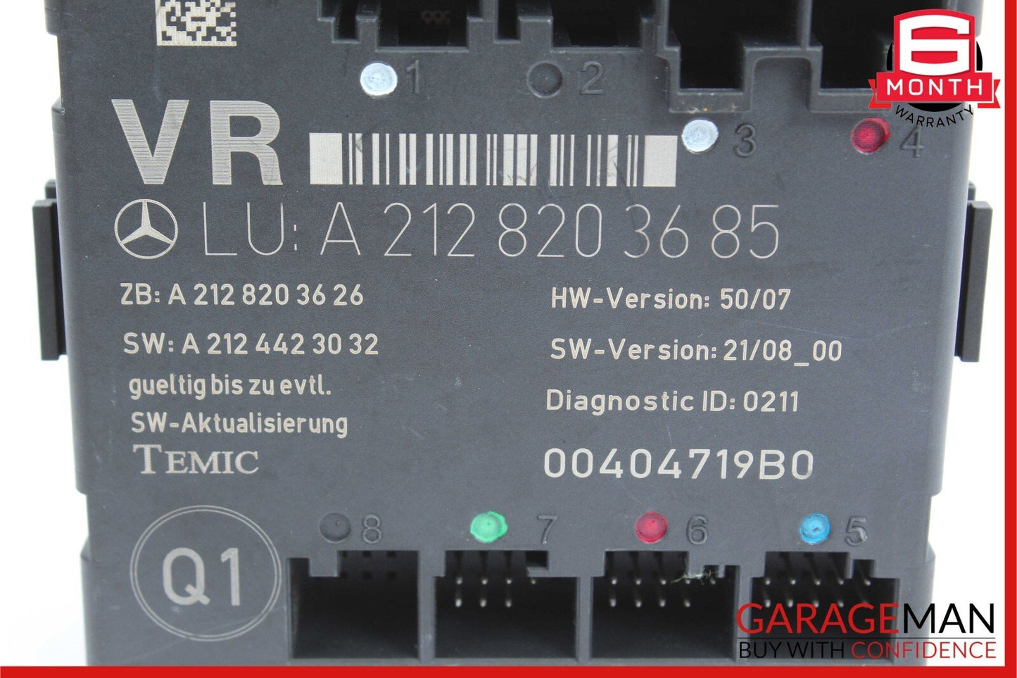 08-18 Mercedes W212 E400 E550 C300 Front Right Side Door Control Module OEM