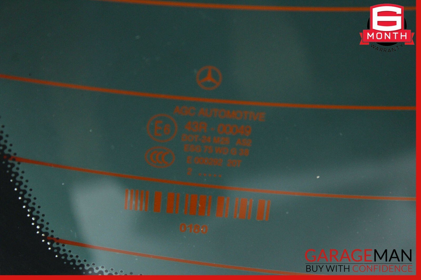 12-15 Mercedes W204 C350 C63 AMG Coupe Rear Wind Shield Windshield Window Glass
