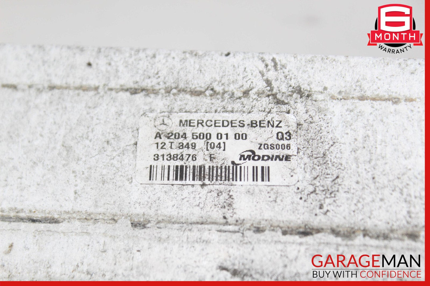 12-15 Mercedes W204 C250 SLK250 M271 Intercooler Air Cooler Radiator OEM