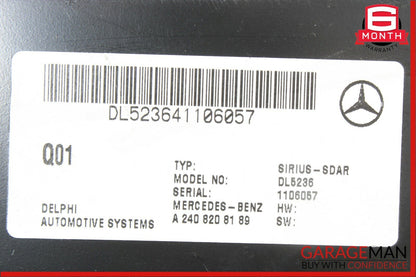 05-11 Mercedes W219 CLS500 Sirius Satellite Radio Receiver 2408208189 OEM