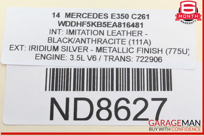 14-16 Mercedes W212 E350 E550 E400 Front Bumper Center Mesh Grille Grill OEM