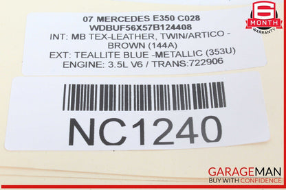 03-09 Mercedes W211 E350 E550 Front Right Passenger Door Control Module OEM