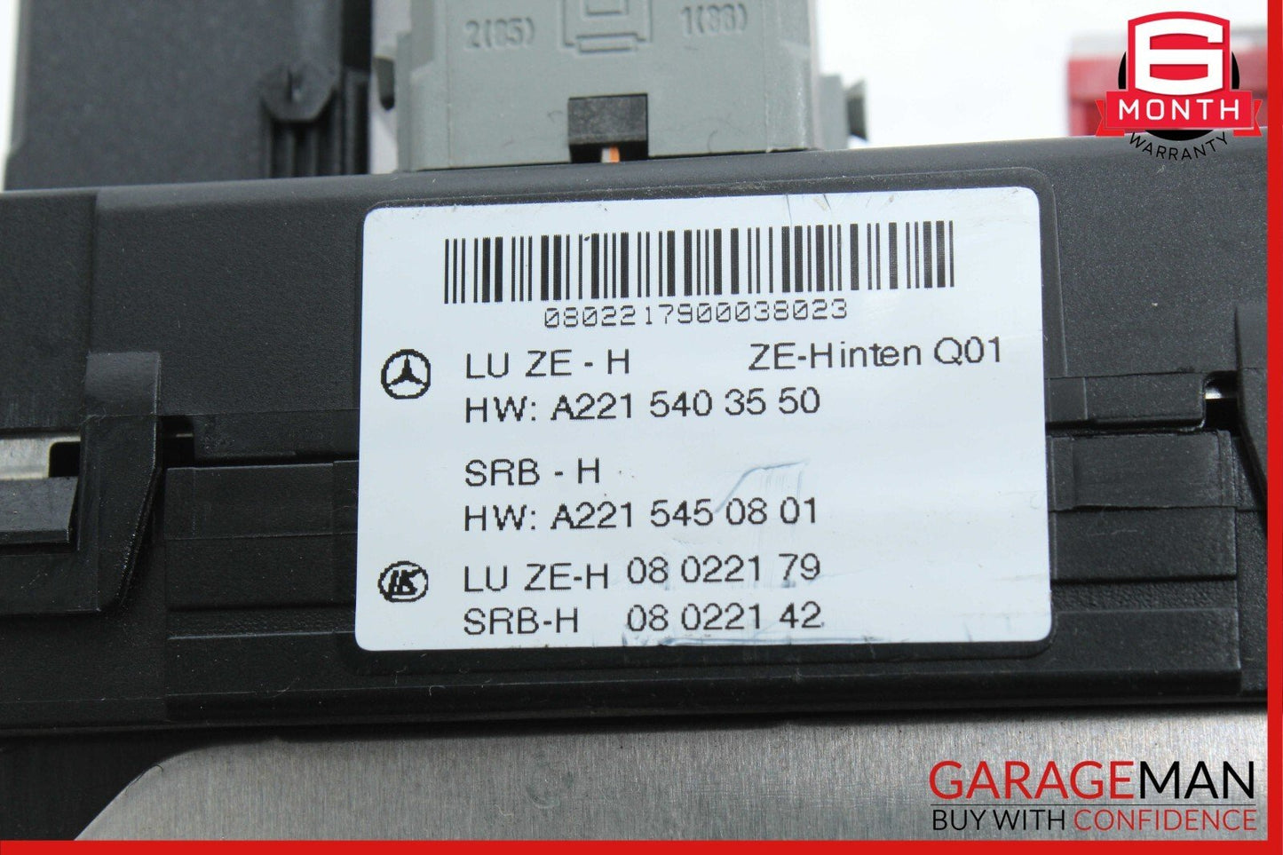 07-09 Mercedes W221 S550 CL550 Rear Trunk Relay Junction Fuse Box 2215403550 OEM