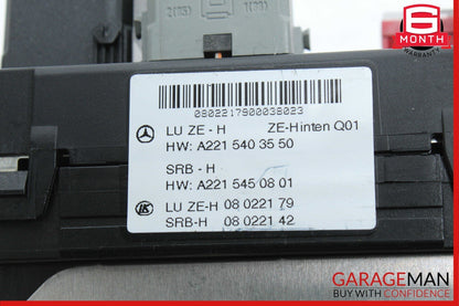 07-09 Mercedes W221 S550 CL550 Rear Trunk Relay Junction Fuse Box 2215403550 OEM